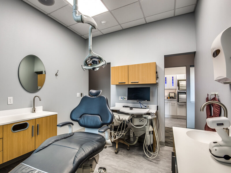 Modern technology in a dentist room